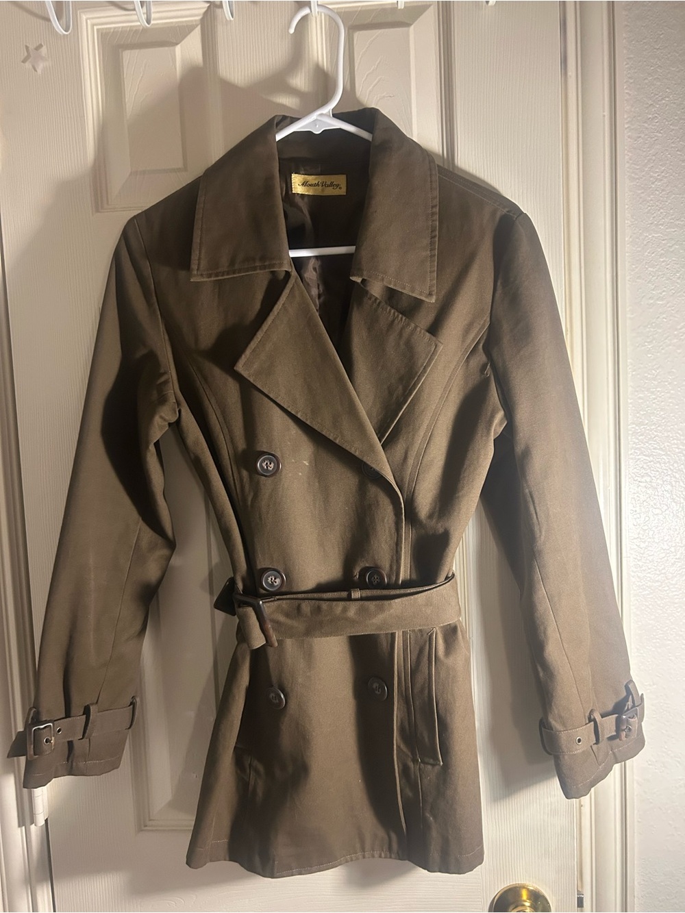 Classic Womans Trench Coat - Brown